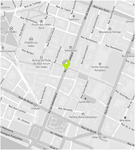 Plan d'accès au 22, boulevard de Sébastopol, 75004 PARIS (Mappy)