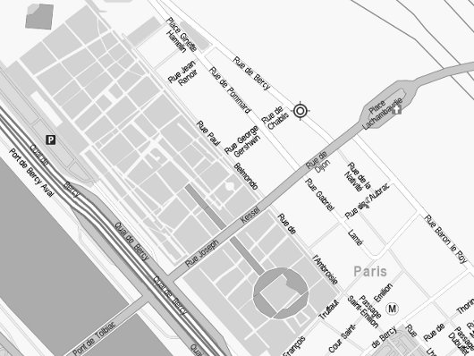 Plan d'accès au 16, rue de Bercy, 75012 Paris (Mappy)